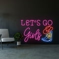 thumbnail image 2 of Handmadetneonsign Let's Go Girls Cowboy Boots Led Sign, Let's Go Girl Led Lights, Cowboy Boots Neon, 2 of 4