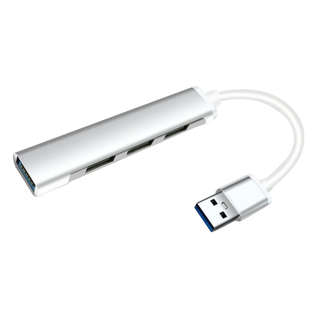 Divisor USB Tholdsy adaptador de computadora Aleación 1-drag-4 Plata USB 3.0