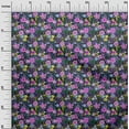 thumbnail image 3 of oneOone Polyester Spandex Fuschia Pink Fabric Asian Floral Dress Material Fabric Print Fabric By The Yard 56 Inch Wide, 3 of 4