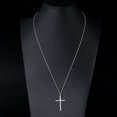 thumbnail image 3 of Collier Pendentif Croix pour Homme en Argent Sterling S925, 3 of 7