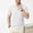 White, variant on KLHDSF Men's Polo Shirts 3 Buttons Casual Work T-Shirts Quick Dry Short Sleeve Golf Shirt Pique Jersey Outdoor Performance Top Army Green L