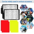 thumbnail image 4 of Miangastore 4 Ensembles de Cartes d'Arbitre de Soccer Incluant des Cartes Rouges et Jaunes avec des Feuilles de Score pour le Volleyball de Soccer et Accessoires de Jeux Sportifs, 4 of 8