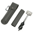 thumbnail image 3 of Wood Drill Bit Tool, Portable Hand Auger Wrench Practical Multifunctional  For Outdoor Activity Gray PU Leather Bag And Holster, 3 of 8