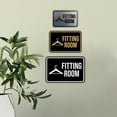 thumbnail image 3 of Classic Framed Fitting Room Sign (Black) - Large, 3 of 5