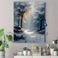 thumbnail image 4 of Antique Country Forest Canvas Art, Rustic Tree Landscape Print, Vintage Farmhouse Living Room Wall Decor, 4 of 8