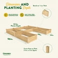 thumbnail image 5 of Greenes Fence Original Cedar Raised Garden Bed, U-Shaped 8' x 8' x 10.5", 5 of 8