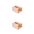 thumbnail image 2 of fastboy Home Toilet Paper Dispenser Living Room Papers Tissues Holder Napkin Rack Apricot 2Set, 2 of 6