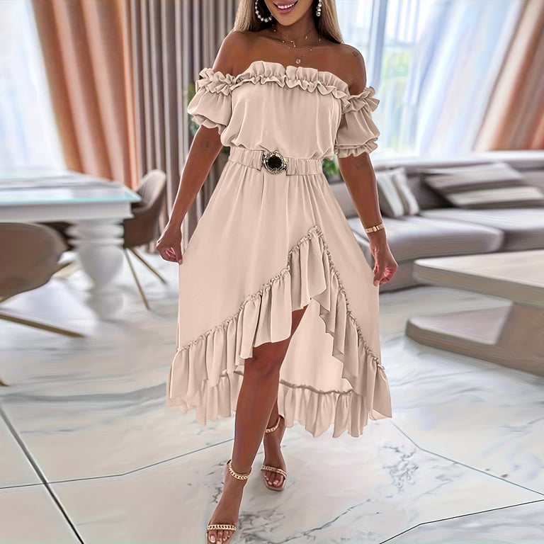 chiffon color dress midi THE ANGEL IN BLUE Color:CUSTOM COLOR color_Ivory KSTM Checked Mini Shirt Ideal for wedding guests