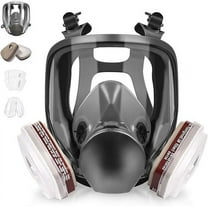 Full Face Gas Mask Gas Masks Survival Nuclear and Chemical, Reusable Respirator Mask