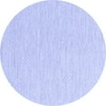 thumbnail image 1 of Ahgly Company Machine Washable Indoor Round Solid Blue Modern Area Rugs, 6' Round, 1 of 4