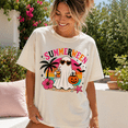 thumbnail image 3 of Summerween Comfort Colors Shirt, Halloween Ghost Beach Graphic Tee, Spooky Summer Vacation Gift for Women, 3 of 6