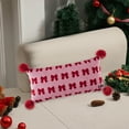 thumbnail image 4 of Japceit Holiday Bow Throw Pillow, Christmas Themed Decorative Cushion, Red Bow Design Pillow for Living Room, Bedroom and Festive Decor, 4 of 7
