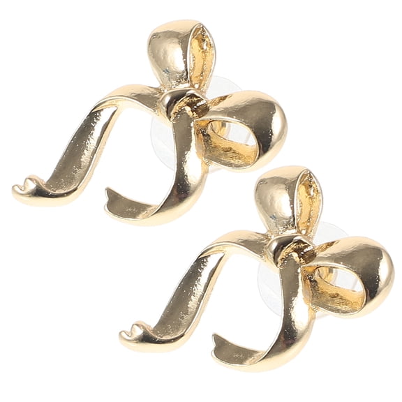 LOLIPPYY 1 Pair Bow Jewelry Golden Zinc Alloy Trendy Women Jewelry