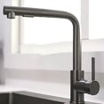 thumbnail image 1 of Free Shipping Black Pull Out Kitchen Sink Faucet Two Model Stream Sprayer Nozzle Stainless Steel Hot Cold Wate Mixer Tap Deck, 1 of 5
