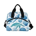 thumbnail image 2 of Insulated Crossbody Lunch Bag 10L Lunch Tote with Adjustable Shoulder Strap for Work Office Picnic Marine Organismsd, 2 of 6
