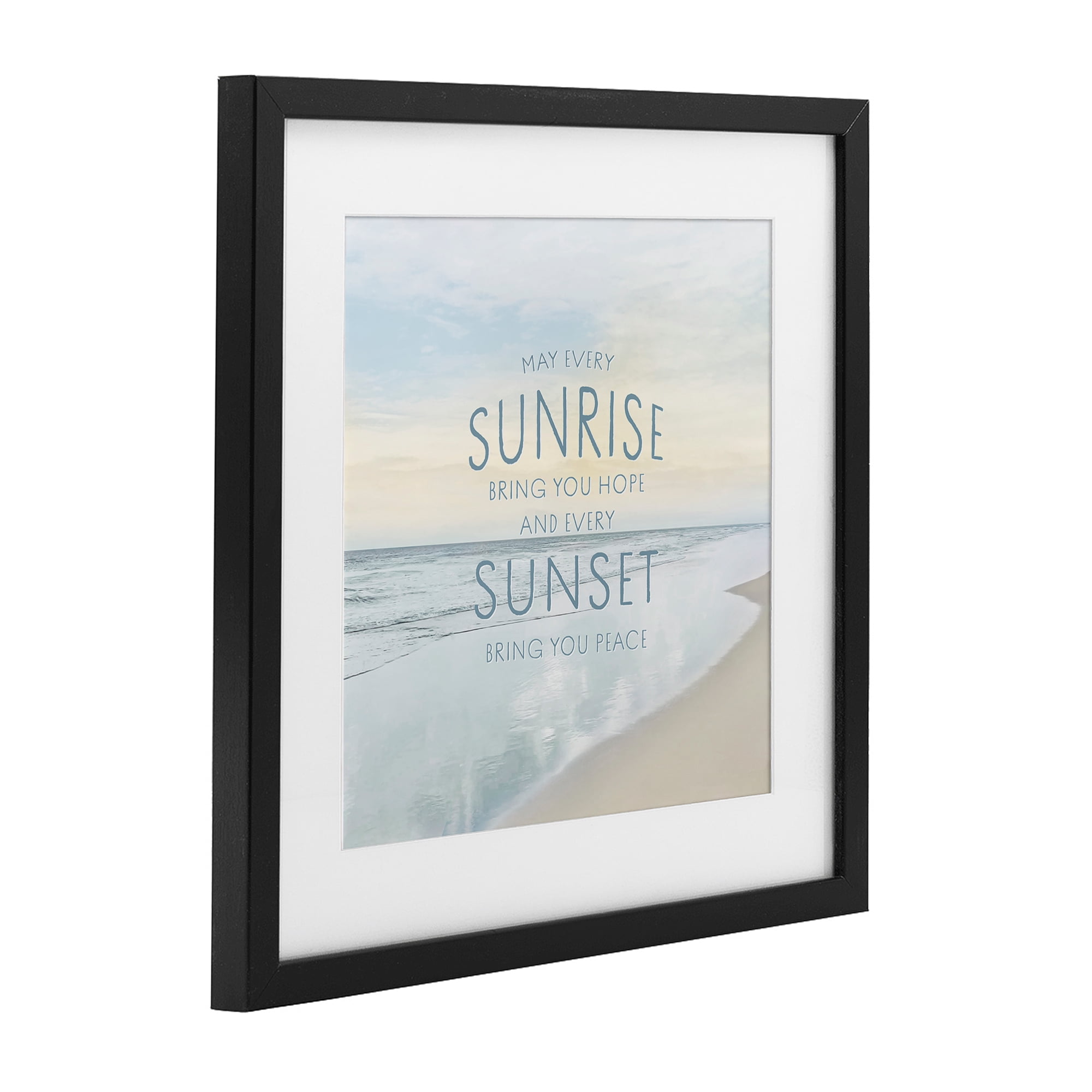 Stupell Industries Sunrise & Sunset Statement Black Framed Print Under Glass, design by Natalie Carpentieri