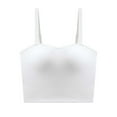 thumbnail image 4 of XuJwPNcy Sports Bras for Women Padded Seamless Adjustable Straps Bralettes Everyday Basic Sleeping Crop Top Bulit in Bra, 4 of 4