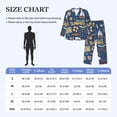 thumbnail image 4 of Balery Marine Nautical Pijama para Hombre de Dos Piezas con Manga Larga, Conjunto de Dormir y Descanso Suave con Bolsillos-Medium, 4 of 7