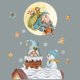 thumbnail image 1 of Merry Christmas Wall Stickers Cute Santa Claus Snowflake Elk Window Glass Stickers Xmas Party Home Wall Decals for New Year 2023B 57X62CMUnited States He Qiyong unisex, 1 of 1
