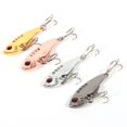 thumbnail image 1 of 4pcs 11g 55mm Metal VIB Fishing Lures Crank Baits Red Eyes Fishlike Hook Tackle, 1 of 4