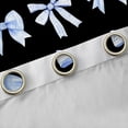 thumbnail image 4 of Feelyou Blue Watercolor Bow Black Out Curtains, Fairy Curtains Pack of 2 (42x63 Each), 4 of 6