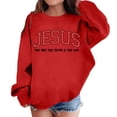 thumbnail image 2 of Boys Girls Jesus Sweatshirts 2025 Long Sleeve Crewneck Bible Verse Christian Sweatshirt Kids Pullover Tops, 2 of 5