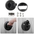 thumbnail image 4 of Hatch Latch Zinc Alloy Lock Hatch Latch Slam Flush Pull Hatch Flush Door Pull Hatch Slam Latch for Yacht Trailer Camper Deck Hatch Door Cabinet, Blac, 4 of 5