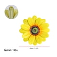 thumbnail image 2 of Outdoor Wall Decor Wall Art Metal Flowers for Outside Garden Decor for Outside 2 Pack Iron Daisys Hanging Ornament Courtyard Balcony Fence Patio Housewarming Birthday Gift Creative Ornament, 2 of 6