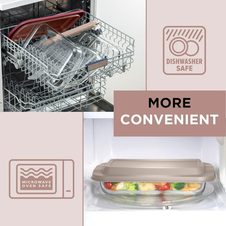 Cook With Color Glass Baking Dish Set with Lids, 4-Pack photo 6