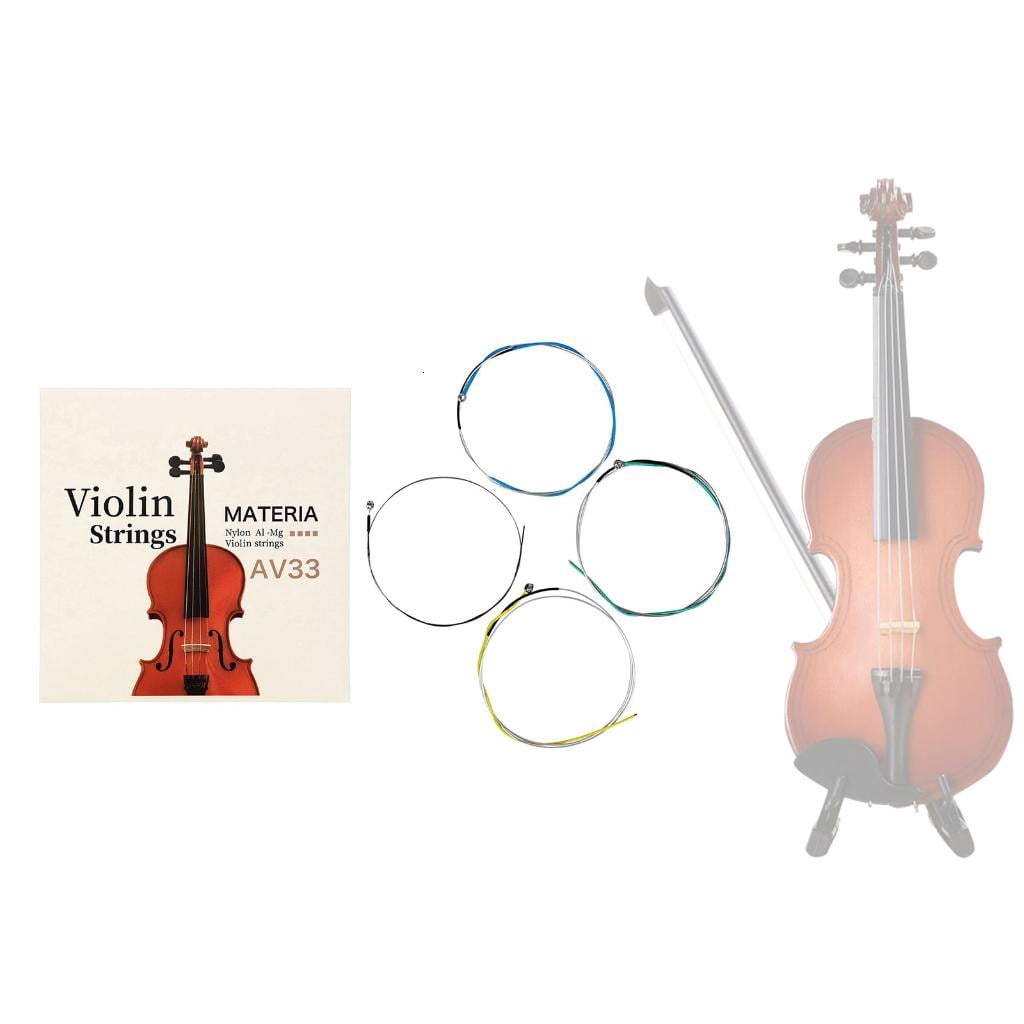 CEORPER Durable AV33 Violin String Universal Set Nylon Violin Fiddle String Replacement Violin Strings Accessory Easy to Use