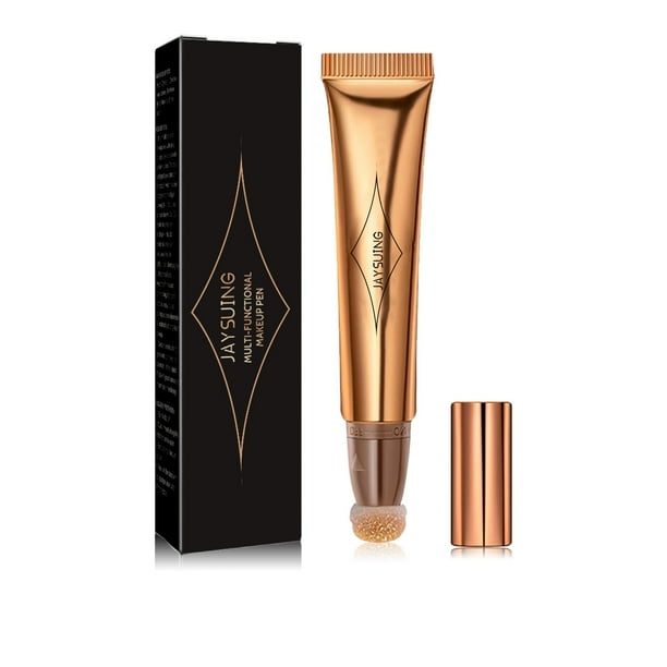 Base de maquillaje líquida, crema suave, mate, en barra, con aplicador de esponja, estilo calcetines de moda