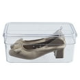 thumbnail image 6 of (4 pack) Mainstays Clear Plastic Glossy Small Shoe Box Organizer with Lid, Adult Size, One Pair Size, One Tier, 6 of 11