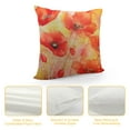 thumbnail image 4 of Nawypu Red Poppy Flowers Watercolor Floral Pillow Covers Beautiful Herb Home Decor Rectangle Queen Size Cushion Pillowcase Outdoor Pillow Covers for Home Bed Sofa Living Room Decorative, 4 of 5