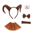 thumbnail image 4 of GUOOL Serre-Tête Cornes Antilopes Nœud Papillon pour Fête Performance Anniversaire Marron, 4 of 9