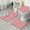Red Christmas Pattern, variant on Red Christmas Pattern Bathroom Rugs Sets 3 Piece,Toilet Cover Set,Absorbent Non Slip Bathroom Mats Sets with U-Shaped Contour Rug Toilet Rug Set