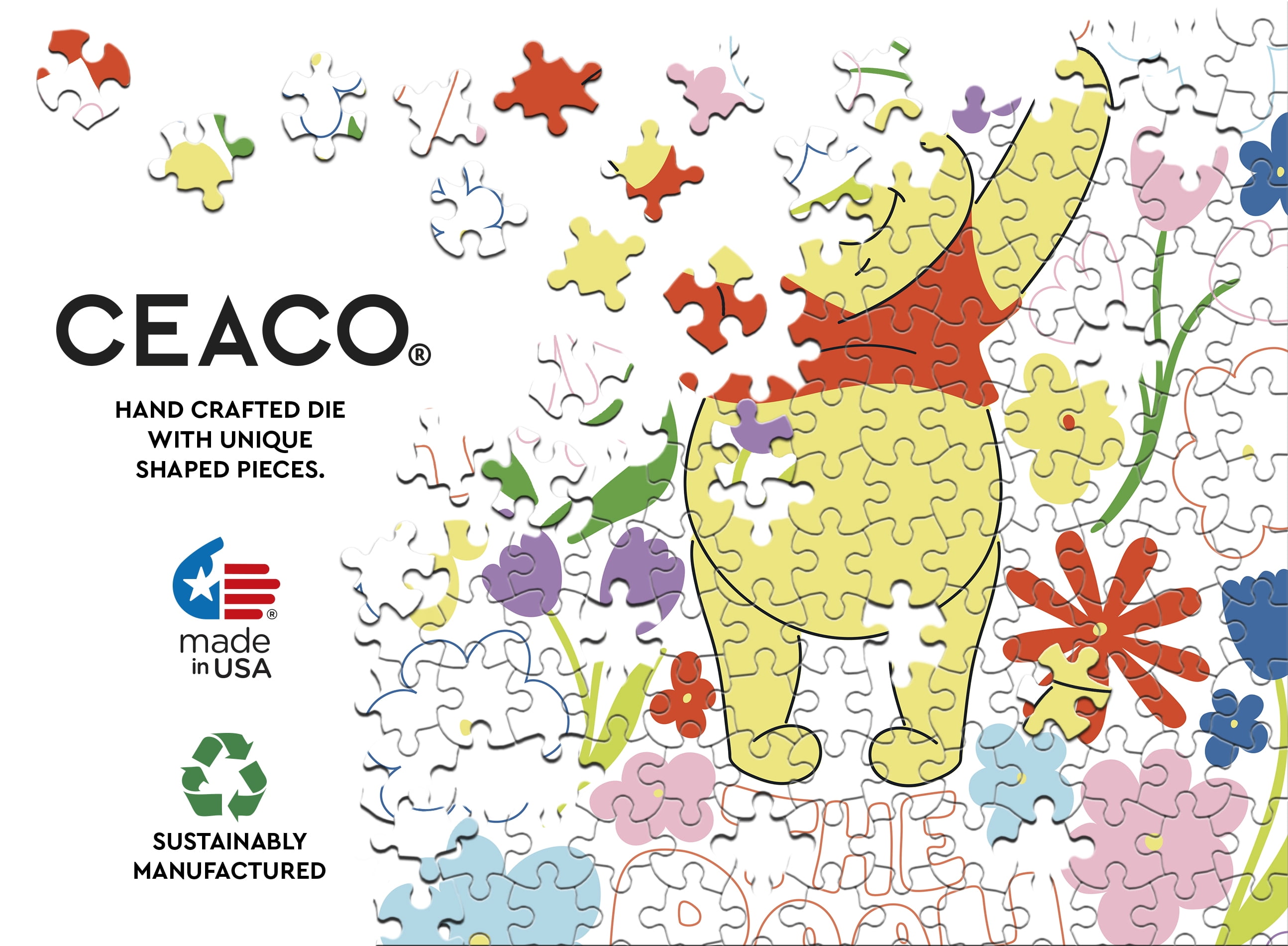 Ceaco 300 Piece Cozy Winnie the Pooh Interlocking Jigsaw Puzzle