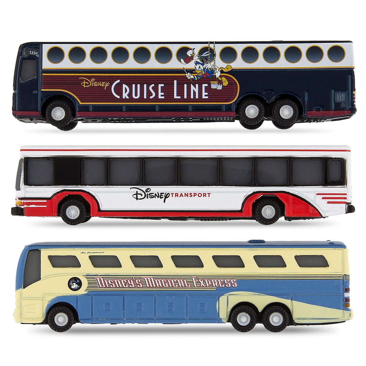 Disney Theme Park Collection Die Cast Metal Vehicle Transport Bus