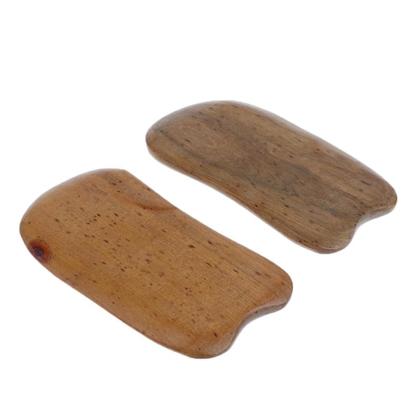 2 Piezas de Guasha Natural Punta de Acupuntura Tabla de Sunnimix Tablero de masaje de madera Guasha