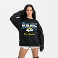 thumbnail image 4 of Women's Gameday Couture  Black Los Angeles Rams Powerhouse Play Premium Fleece Sweatshirt, 4 of 6