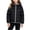 Black1, variant on Winter Puffer Jacket for Boys Girls Lightweight Full Zipper Long Sleeve Hooded Jacket Trendy Toddler Kids Coat