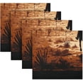 thumbnail image 5 of GZHJMY Western Desert Cowboy Cloth Napkins Set of 1,Reusable Washable Polyester Dinner Table Napkins for Kitchen,Dining,Restaurant,Party Decoration, 5 of 7