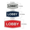 thumbnail image 2 of Signs ByLITA Fancy Lobby Sign (Red) - Medium, 2 of 5