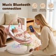 thumbnail image 3 of Columpio para bebé Viriwebaby portátil, 5 velocidades, Bluetooth, rosa, 3 of 8