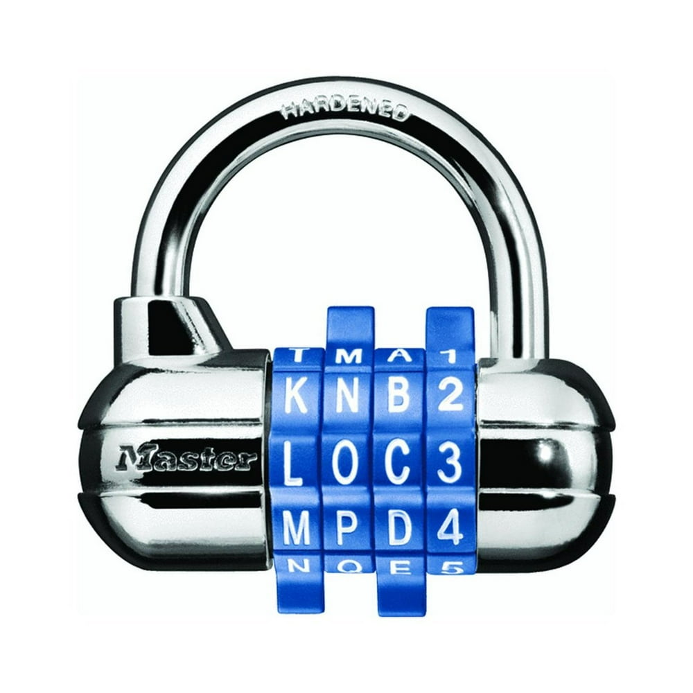 Master Lock 1534D Password Plus Combination Padlock, 16Pack, Color May