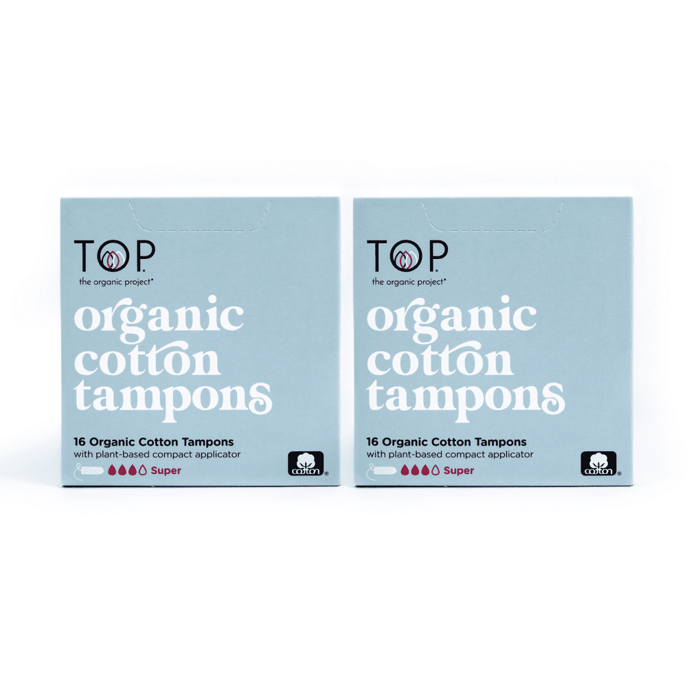 TOP Organic Cotton Tampons | Plant Based Applicator | Regular ...