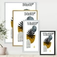 thumbnail image 4 of Designart 'Abstract Geometry Shapes and Tropical Palm Leaf I' Modern Framed Canvas Wall Art Print, 4 of 5