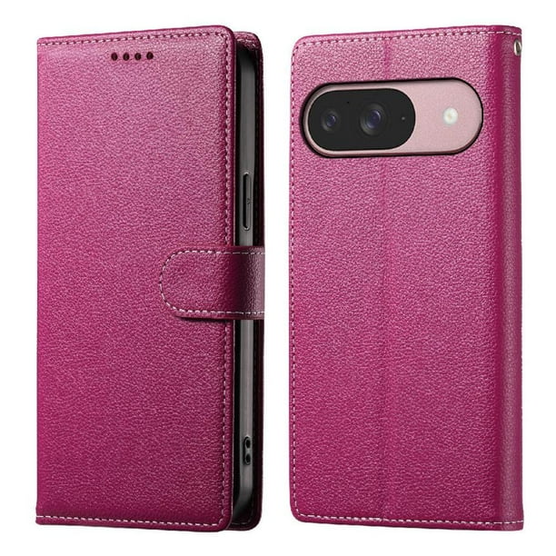 Funda para FOXDOCK Google Pixel 9– Cuero Premium, 3 ranuras para tarjetas, Protección contra impactos