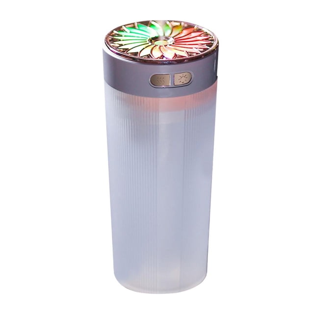 USB-Powered Mini Humidifier with Colorful Night Light, Portable Mist Diffuser for Home, Office, and Car with Quiet Operation