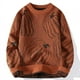 thumbnail image 2 of Suéter con estampado de calabaza cálido para hombre, suéteres de punto holgados e informales a la moda, suéteres navideños de alta gama para otoño e invierno de 2024, 2 of 4