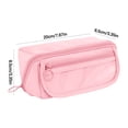 thumbnail image 4 of Pencil Case Large Capacity Pencil Pouch for Organisation Zipper Pencil Bag Back to School Supplies Brown, 4 of 8